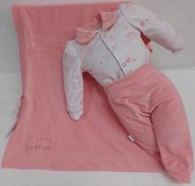 Kit Saída Maternidade Plush Bebê Menina LeBhua Paraiso 14399