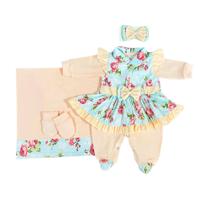 Kit Saída Maternidade Roupa de Bebê Menina Catarina 5 Peças