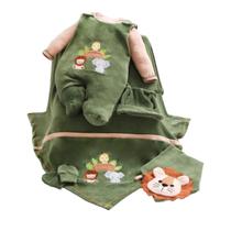 Kit Saída Maternidade Safari Verde Menino/Coleção 2024 - Engatinhar Baby Store