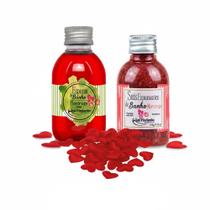 Kit Sais de Banho e Espuma Aromáticos para hidromassagem + Petalas Perfumadas