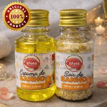 Kit Sais e Espuma de Banho Banheira Ofurô Jacuzzi Maracujá