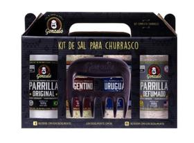 Kit Sal Churrasco Parrilla 4x500G Gonzalo + Garra de Urso