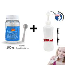 Kit Sal De Lavagem Nasal 100g + Dispositivo Nasal Bico Reto