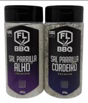 Kit sal de parrilla carne cordeiro alho flbbq kit churrasco - kit flbbq