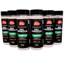 Kit Sal de Parrilla Lemon Pepper Para Churrasco Completo 6 Unidades 350g Bahia Premium 5 Sabores
