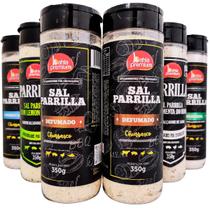 Kit Sal de Parrilla Para Churrasco Completo Com Pimenta do Reino 6 Unidades 350g Bahia Premium 5 Sabores