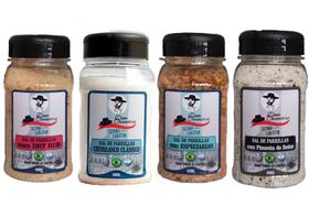 Kit Sal de Parrilla sabores Clássico, Especiarias, Dry Rub, Pimenta do Reino Dom Chamorro