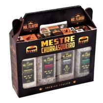 Kit Sal Grosso Temperado Para Churrasco 4 Unidades