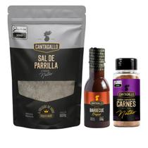 Kit Sal Parrilla Pimenta, Dry Rub Carne, E Molho Barbecue