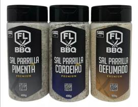 Kit sal parrilla temperado sabor defumado pimenta e cordeiro