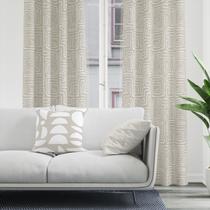 Kit Sala Abstrato Bege e Branco Kit Sala Abstrato Bege e Branco