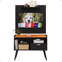 Kit Sala Painel Star Prateleira Decorativa Rack Nicho 1 Porta Puxador Concha Pés Palito Retrô Tv 32 Polegadas - Lojas RPM Kit Sala Painel Star Prateleira Decorativa Rack Nicho 1 Porta Puxador Concha Pés Palito Retrô Tv 32 Polegadas - Lojas RPM