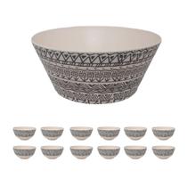 Kit Saladeira c/ 12 tigela Fibra bambu bowl cumbuca redonda Kit Saladeira c/ 12 tigela Fibra bambu bowl cumbuca redonda
