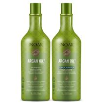 Kit Salão Argan Inoar Oil Litro - Shampoo + Condicionador