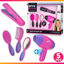 Kit Salão De Beleza Brinquedo 5 Peças Cabeleireira Infantil Meninas - Brinquedo Infantil Beleza Meninas Kit Salão De Beleza Brinquedo 5 Peças Cabeleireira Infantil Meninas - Brinquedo Infantil Beleza Meninas