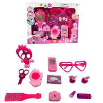 Kit Salão De Beleza Infantil E Acessórios Menina 12pç Kit Salão De Beleza Infantil E Acessórios Menina 12pç