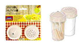 Kit Saleiro e Paliteiro de Plástico Plasútil 90ml