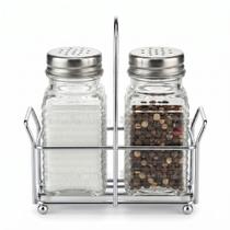Kit Saleiro e Pimenteiro de Mesa Vidro Inox Texturizado 2 Peças 65ml Porta Temperos Cozinha Kit Saleiro e Pimenteiro de Mesa Vidro Inox Texturizado 2 Peças 65ml Porta Temperos Cozinha