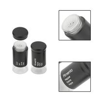 Kit Saleiro E Pimenteiro Vidro Metal Preto 2 Peças Kit Saleiro E Pimenteiro Vidro Metal Preto 2 Peças