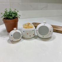 Kit Saleiro E Porta Cebola Porta Alho Coração Cozinha Kit Saleiro E Porta Cebola Porta Alho Coração Cozinha