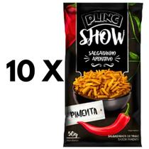 Kit Salgadinho Plinc Show Pimenta - 10un De 50g Cada