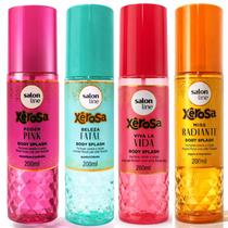 Kit Salon Line Body Splash Cabelo e Corpo: Xêrosa, Beleza Fatal, Viva La Vida, Radiante, Poder Pink 200ml