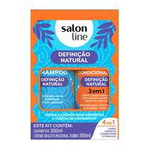 Kit Salon Line Cachos Dos Sonhos Definição Natural Sh+Creme Multy 300ml