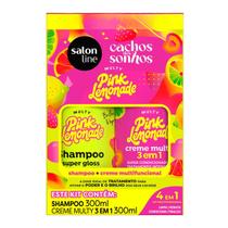 Kit Salon Line Cachos Dos Sonhos Pink Lemonade Sh+Creme Multy 300ml