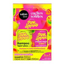 Kit Salon Line Cachos Dos Sonhos Pink Lemonade Sh+Creme Multy 300ml