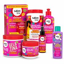 Kit Salon Line Definição Cachos Ostentação Completo + Mimo
