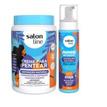 Kit Salon Line Definiçao Natural Creme Pentear1kg+Mousse240