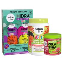 Kit Salon Line Hidra Cachinhos + Creme E Gelatina Melancia