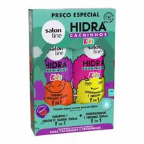 Kit Salon Line Hidra Cachinhos Kids Shampoo + Condicionador 300ml Cada