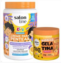 Kit Salon Line Kids: Creme de Pentear e Gelatina Melão ou Maracujá