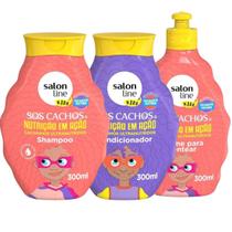 Kit Salon Line Kids Nutrição Em Ação S.O.S Cachos C/3