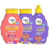 Kit Salon Line Kids Nutrição Em Ação S.O.S Cachos C/3