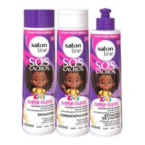 Kit Salon Line Kids Nutrição em Ação Sos Cachos C/3