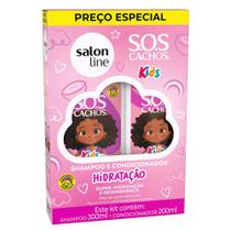 Kit Salon Line Kids Shampoo + Condicionador SOS Cachos Hidratação