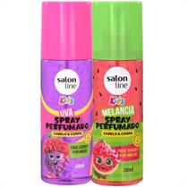 Kit Salon Line Kids Spray Perfumado Cabelo e Corpo: Uva e Melancia 200ml Kit Salon Line Kids Spray Perfumado Cabelo e Corpo: Uva e Melancia 200ml