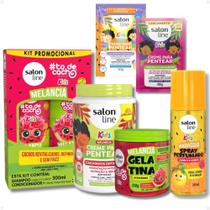 Kit Salon Line Kids Tô De Cacho Melancia Completo + Mimos