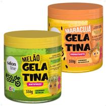 Kit Salon Line Kids todecacho 2 Gelatinas: Melão e Maracujá 550g