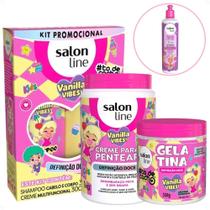 Kit Salon Line Kids Vanilla Vibes! Definição Doce Completo + Mimo Kit Salon Line Kids Vanilla Vibes! Definição Doce Completo + Mimo