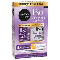 Kit Salon Line Liso Antifrizz Hidratação Shampoo 300ml + Condicionador 200ml