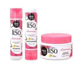 Kit Salon Line Meu Liso Demais (Shampoo 300ml + Cond 300ml + Máscara 300g) Kit Salon Line Meu Liso Demais (Shampoo 300ml + Cond 300ml + Máscara 300g)