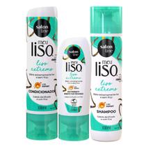 Kit Salon Line Meu Liso Extremo Com Defrizante 3-Produtos