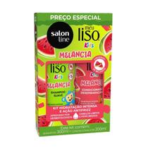 Kit Salon Line Meu Liso Kids Melancia Shampoo 300ml+Cond 200ml