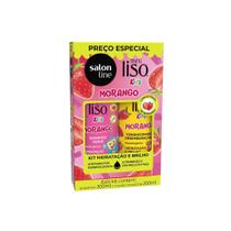 Kit Salon Line Meu Liso Kids Morango 500ml