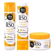 Kit Salon Line Meu Liso Muito + Liso C/3