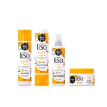 Kit Salon Line Meu Liso Muito + Liso Sh+Cond+Masc+Spray