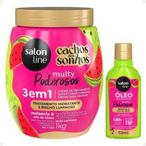 Kit Salon Line Multy Poderosos: 1 Creme E 1 Óleo Melancia